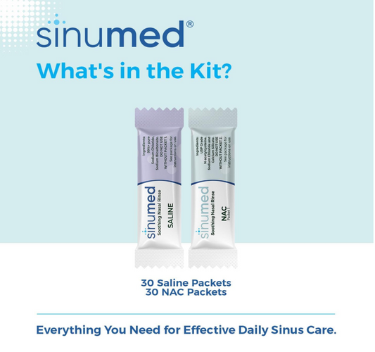 SinuMed Premium NAC Sinus Rinse Solution Refils - 60 PK