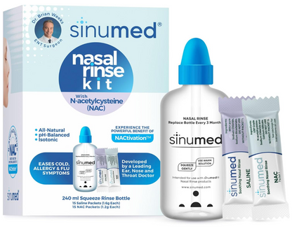 SinuMed Squeeze Nasal Rinse Kit - 30 NAC PK