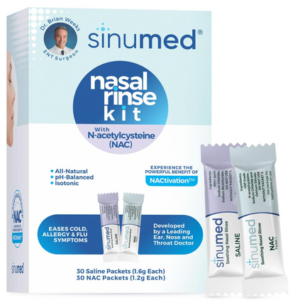 SinuMed Premium NAC Sinus Rinse Solution Refils - 60 PK