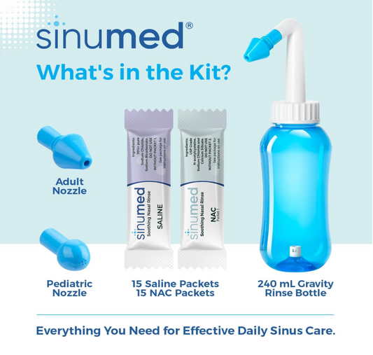 SinuMed Gravity Nasal Rinse Kit - 30 NAC PK